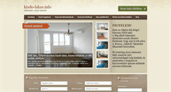 Desktop Screenshot of kiado-lakas.info
